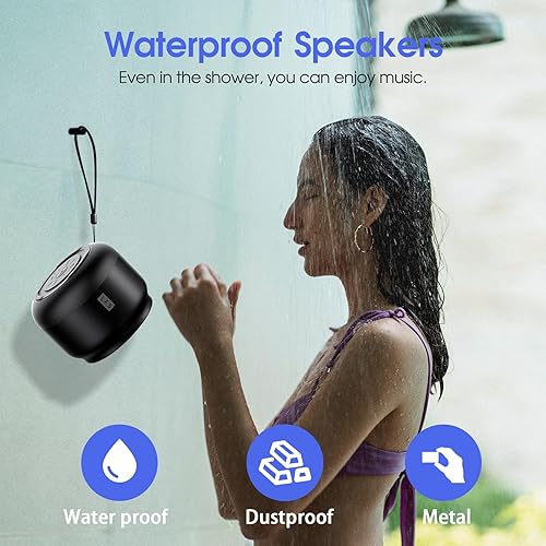 Miniatura 3 de LFS Altavoz Bluetooth portátil, pequeño altavoz Bluetooth, reproducción ultra larga de 15 horas, emparejamiento TWS, adecuado para el hogar,