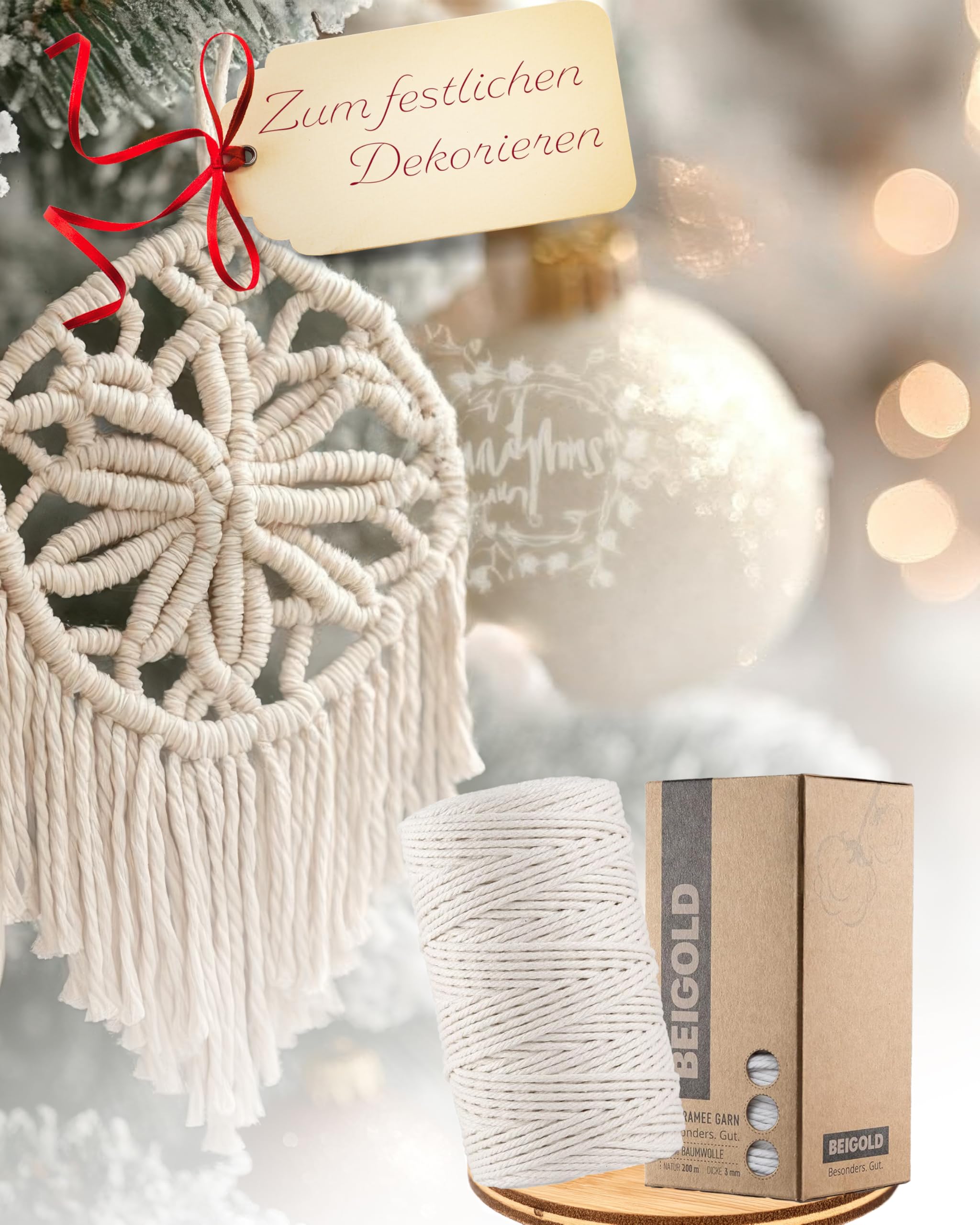 BEIGOLDÂź Premium Natural Macrame Yarn - Image 2