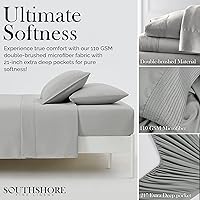 Vista 3 de SouthshoreFine Linens, juego de ropa de cama con bolsillo profundo