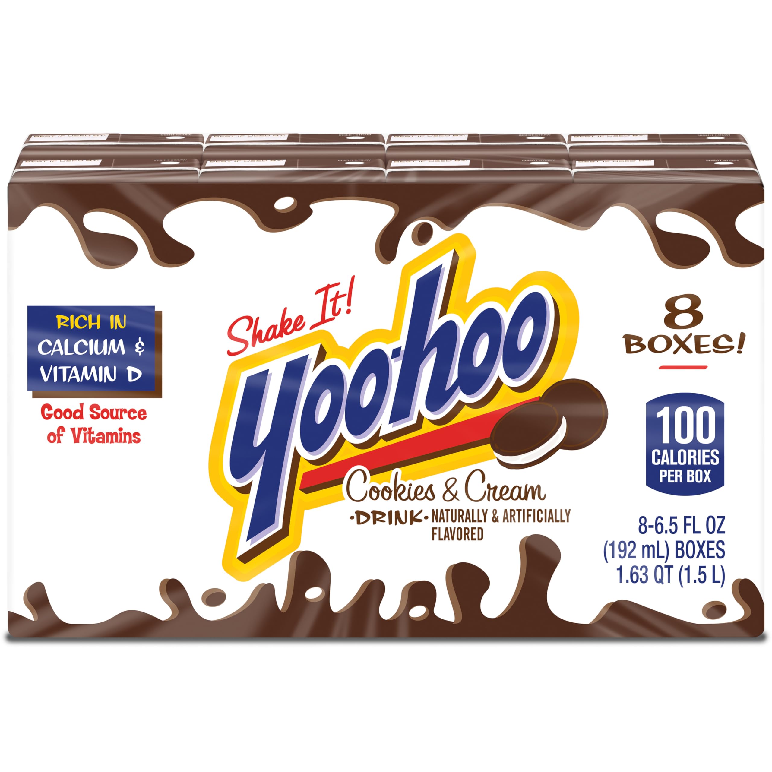 Yoo-hoo Cookies and Cream Flavored Drink 6 5 fl oz Boxes 32 Count 4 Packs of 8 Ready — view 5