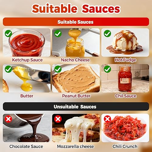 Miniatura 7 de Dispensador de queso Nacho con bomba de acero inoxidable, calentador de queso de 2.6 cuartos de galón, dispensador de bomba de queso caliente de