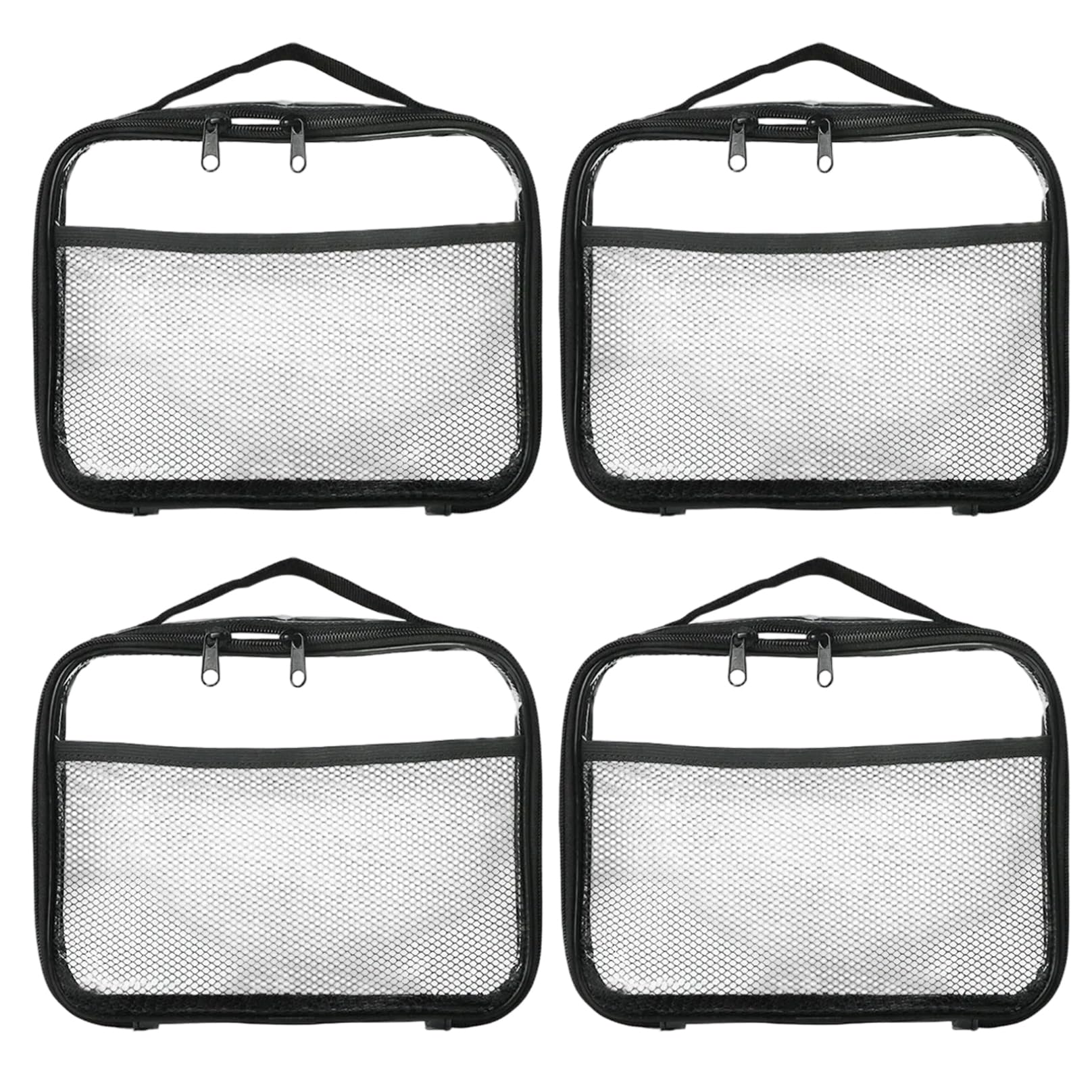 Contenedores de almacenamiento para juegos de mesa y bolsas de juguetes transparentes con cremallera