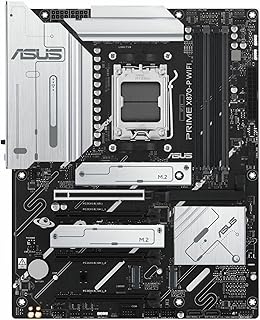 ASUS Prime X870-P WiFi AMD AM5 X870 ATX Motherboard 14+2+1 80A DrMOS Power Stages, DDR5, PCIe 5.0, PCIe 5.0 x16, Q-Release, 4X M.2, Wi-Fi 7, Q-Antenna, 2.5Gb LAN, USB4, USB Type-C, BIOS Flashback