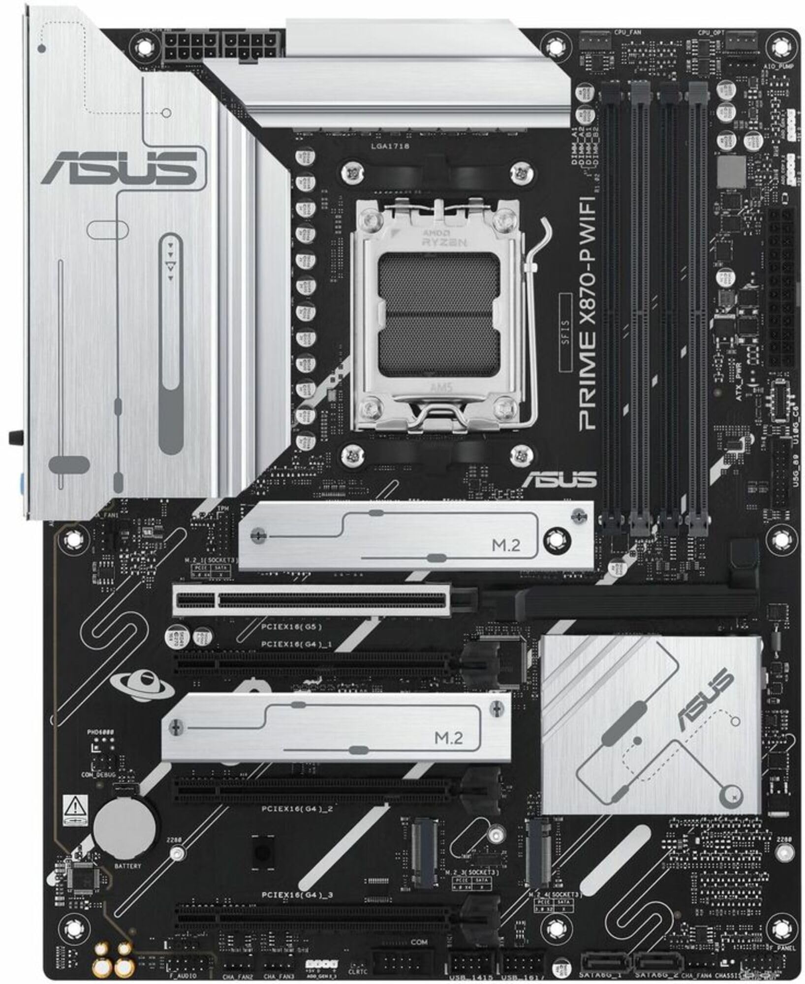 ASUS Prime X870-P WiFi AMD AM5 X870 ATX Motherboard 14+2+1 8