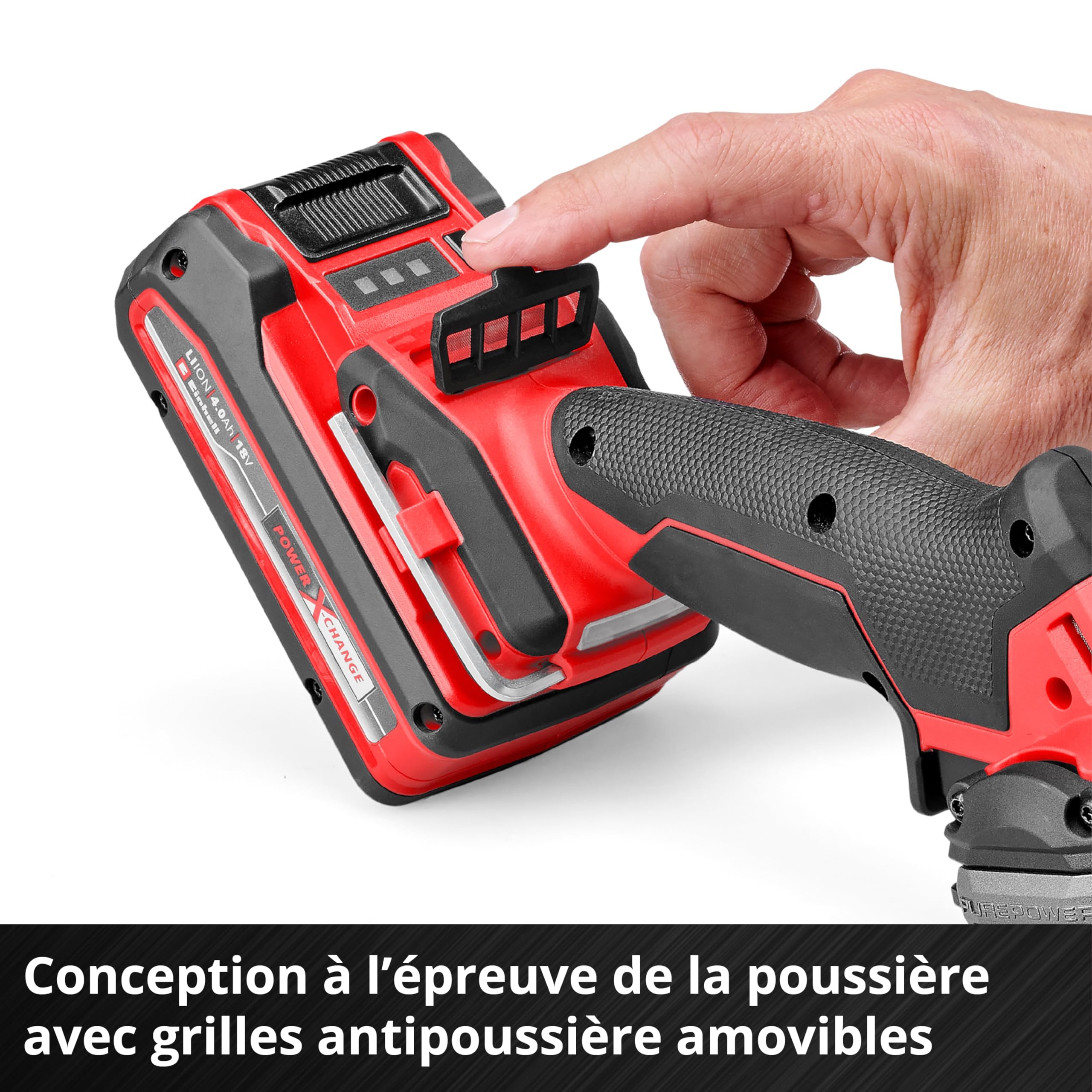 Einhell Professional Mini meuleuse sans fil TP-CO 18/76-C Li BL-Solo (18V, moteur sans charbon, disque Ø 76 mm, profondeur de coupe 16 mm, profondeur réglable, 4 disques de coupe incl., sans batterie)