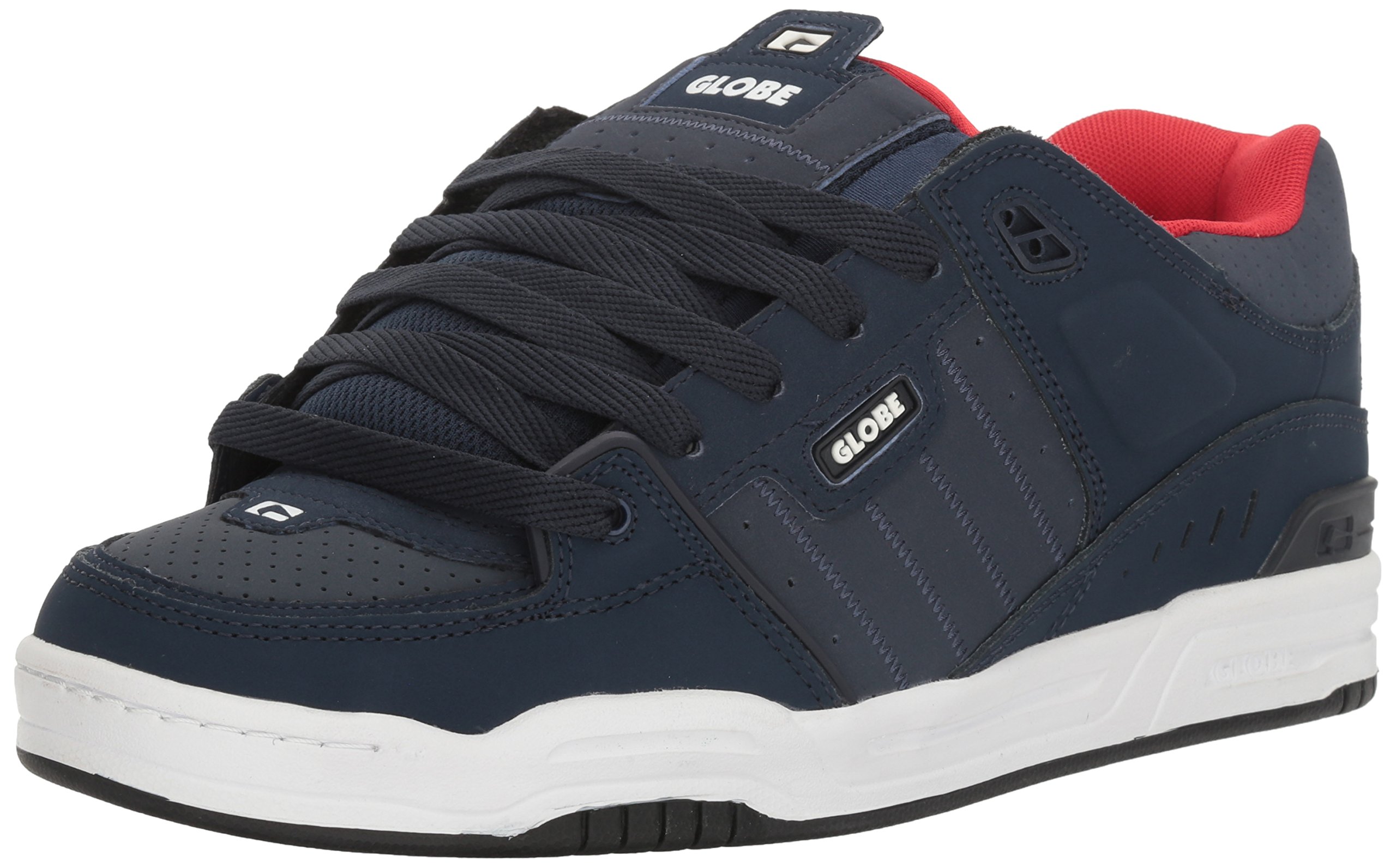 Globe Mens Fusion Skate Shoes, Navy/Red, 14 M US
