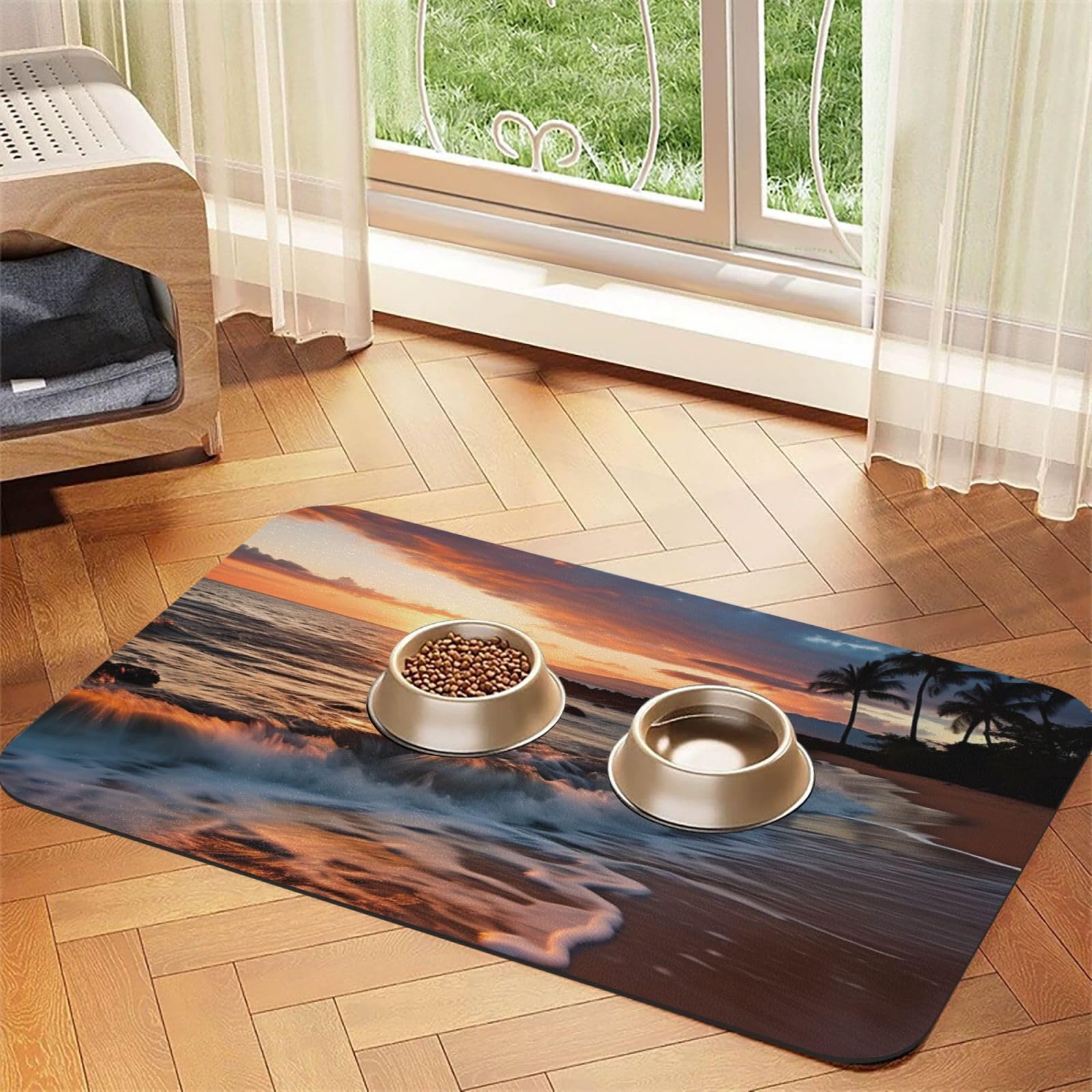 Tapis absorbant gamelle eau et nourriture séchage rapide