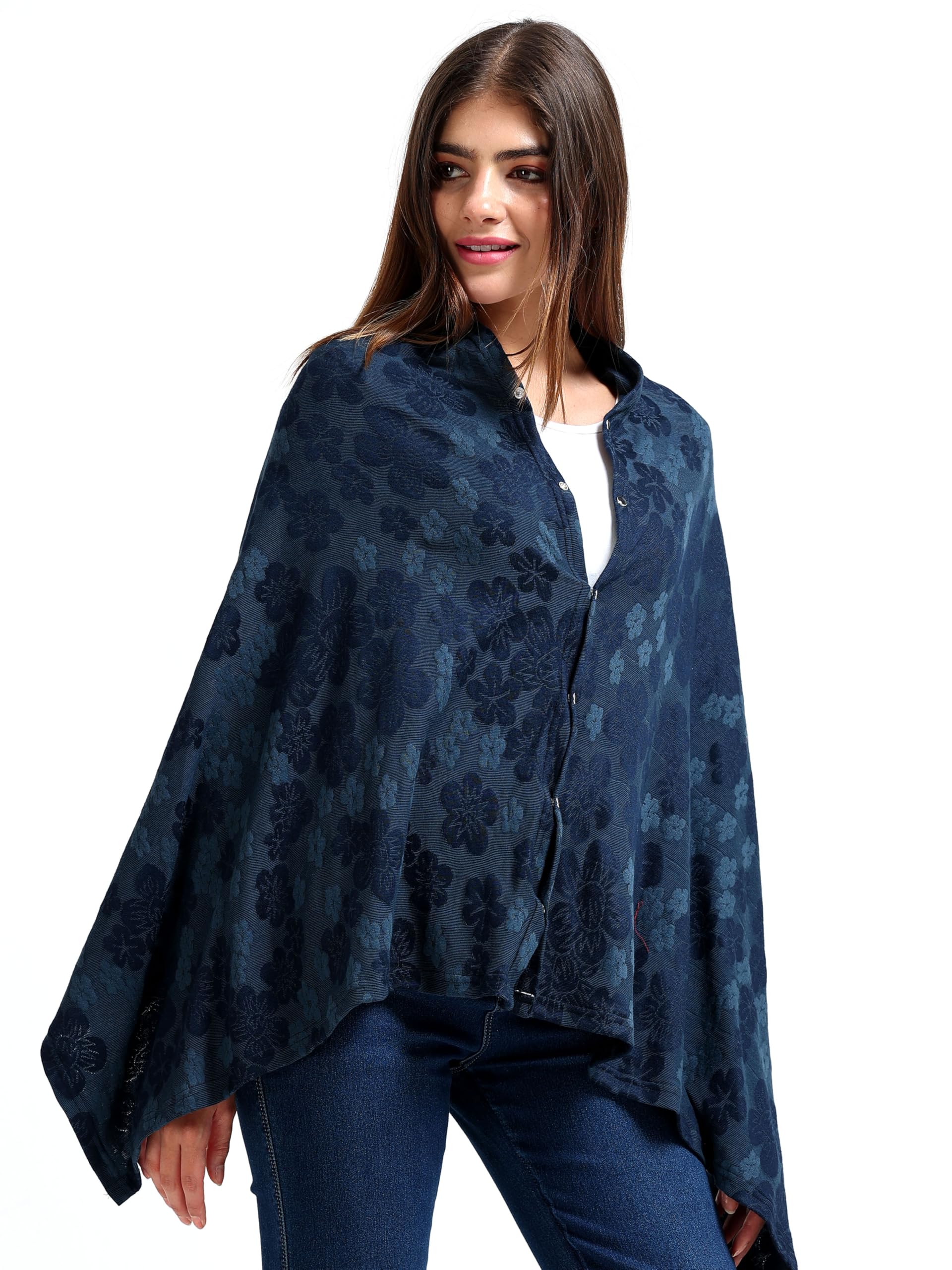 AGUILA Premium Soft And Warm Feeding shawl Feeding Cloak (NAVY)-image-35