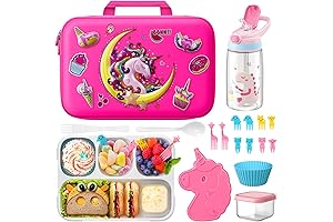 Unicorn Lunch Box for Girls with Lunch Bag Bento Box Set