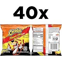 Vista 2 de Cheetos Snacks con sabor a queso, Flamin' Hot Crunchy, 1 onza (paquete de 40)