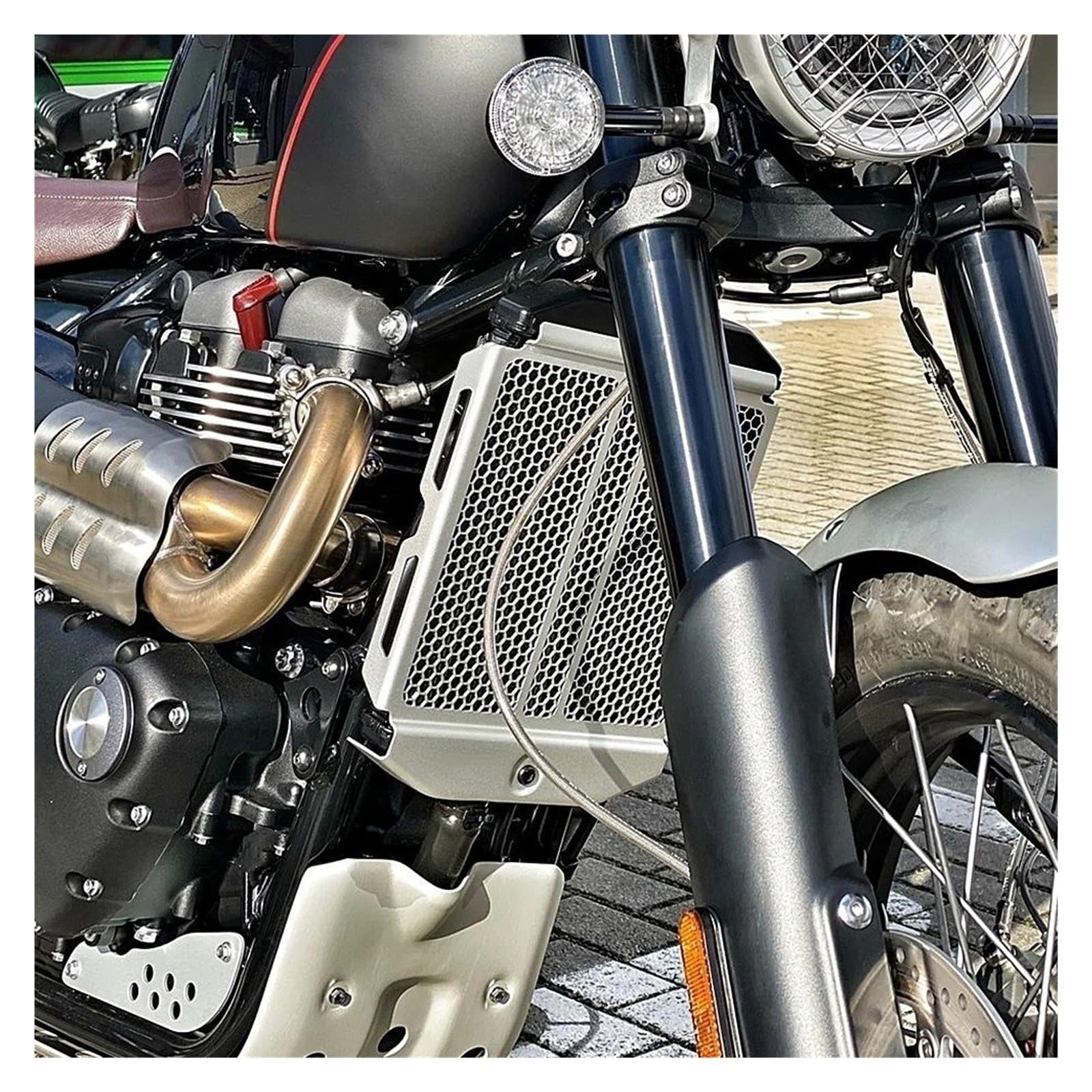 Parabrezza Moto PER Scrambler 1200XE 1200XC 1200X 2019-2025 Deflettore | Protezione Radiatore Motociclo Della Griglia Raffreddamento Scudo A Rete