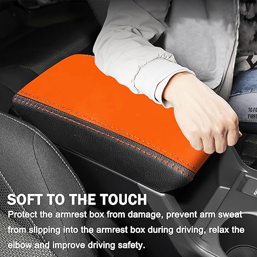 Miniatura 4 de SENSHINE Funda de cuero para reposabrazos de consola central para Subaru Crosstrek, accesorios 2024 Impreza 2024, funda de consola 2024, caja