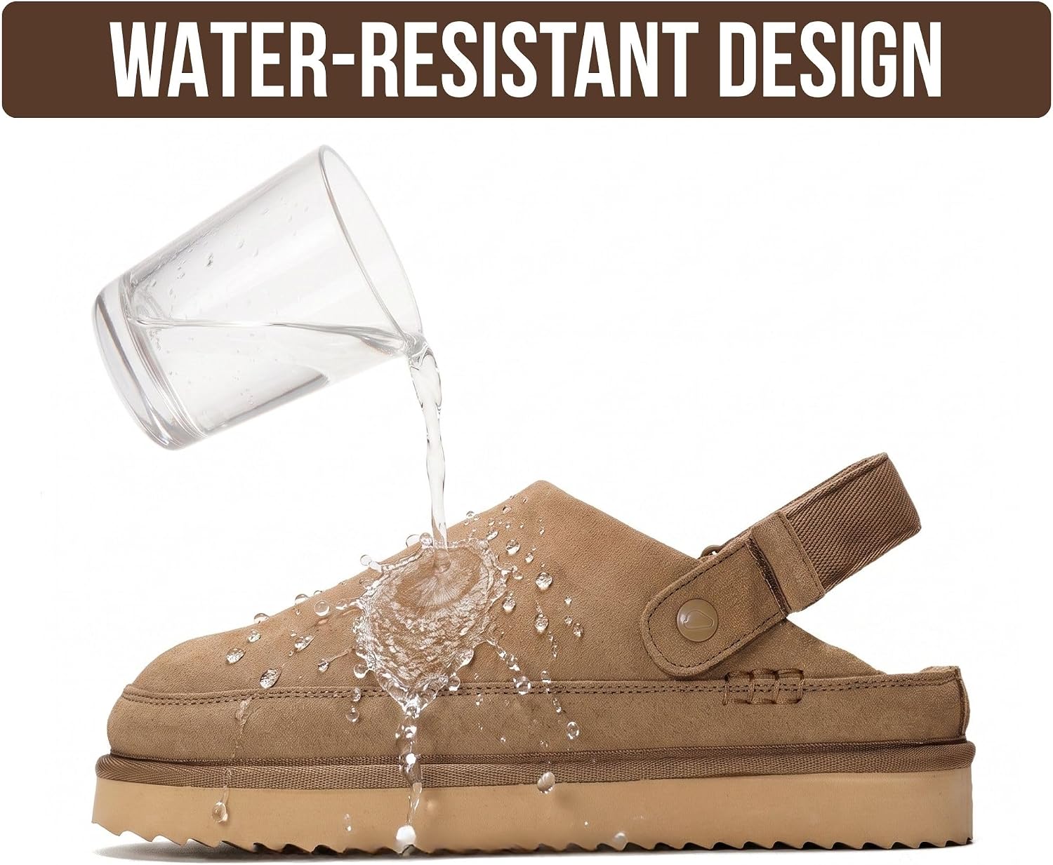 100% Genuine Leather Platform Mule Clogs for Women - Fall Shoes for Women
