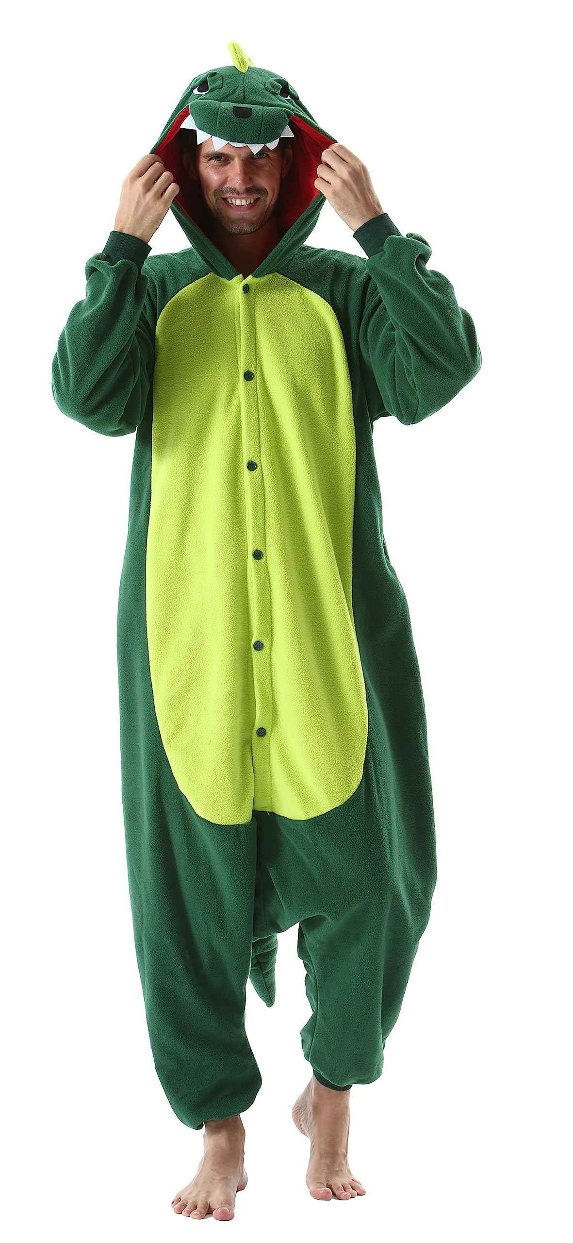 SimZoo Adulto Disfraz Pijama Unisex Pijama Kigurumi Onesie para Carnaval Halloween Cosplay Ropa de Dormir Traje de Disfraz para Navidad Festival Mujer y Hombre - 2