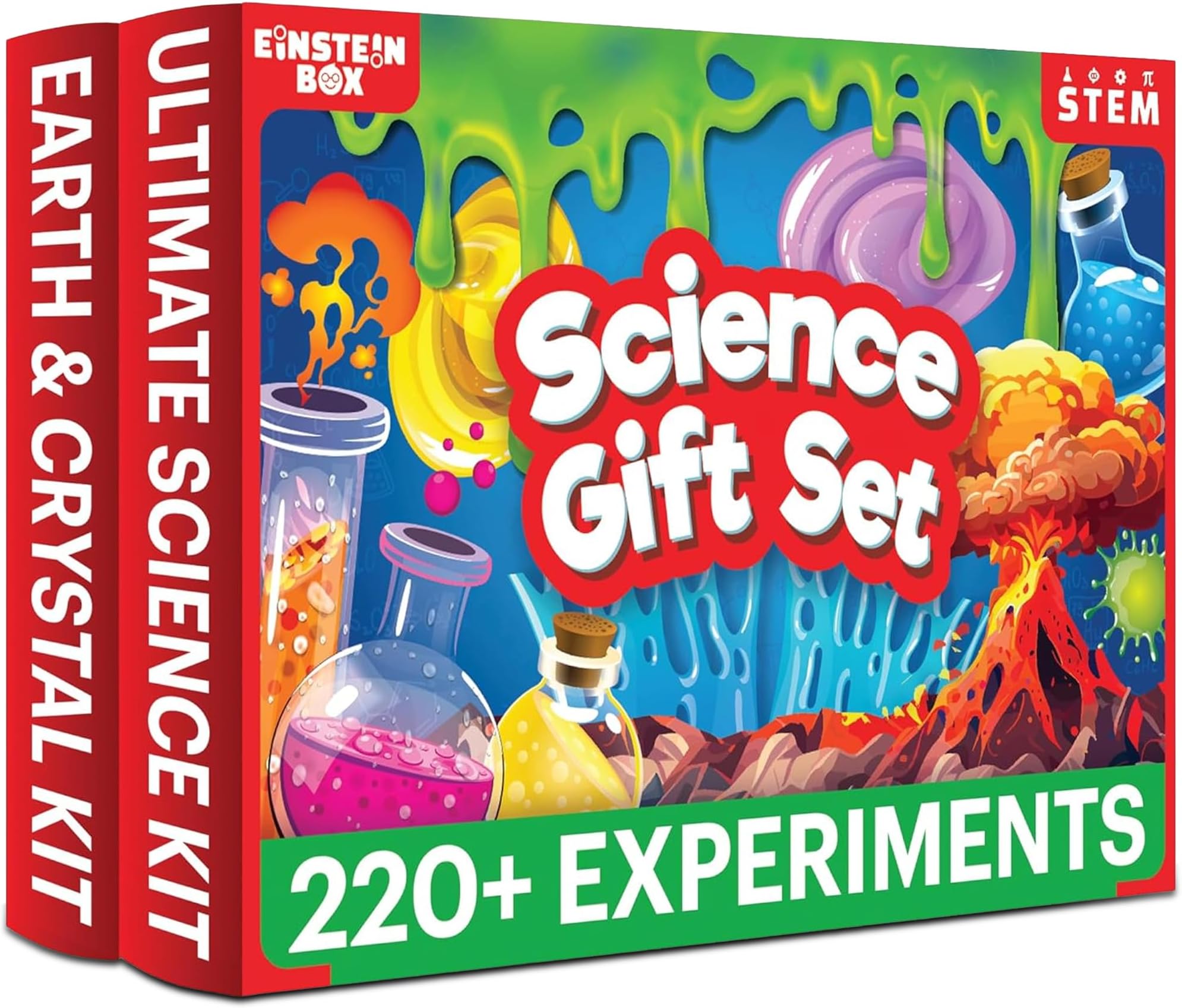 Einstein Box Science Gift Set for Boys & Girls Aged 8-10-12-14 Years | Birthday Gifts Ideas for Kids | STEM Learning Toys for 8,9,10,11,12,13,14-Year-Olds | 2-in-1 Educational Toys Set |