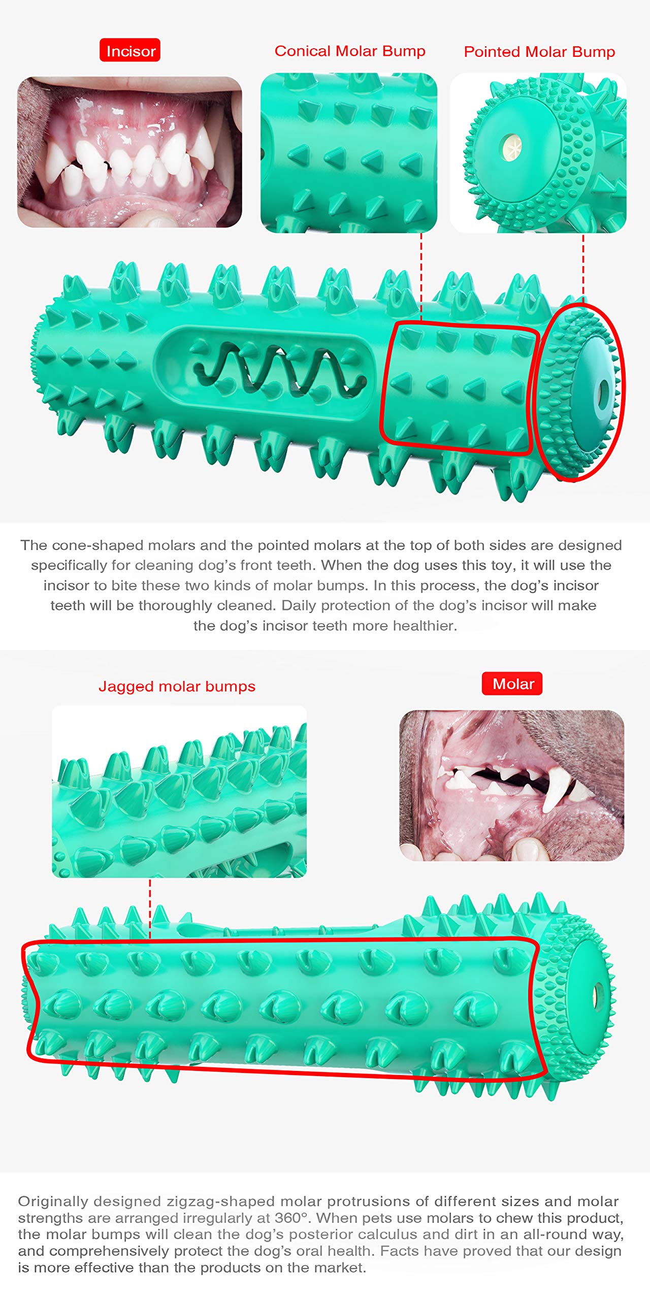Juguetes masticables para perros para masticadores agresivos, palo de limpieza para el cuidado del cepillo de dientes de perro, juguete masticable para cachorros pequeños y medianos (azul