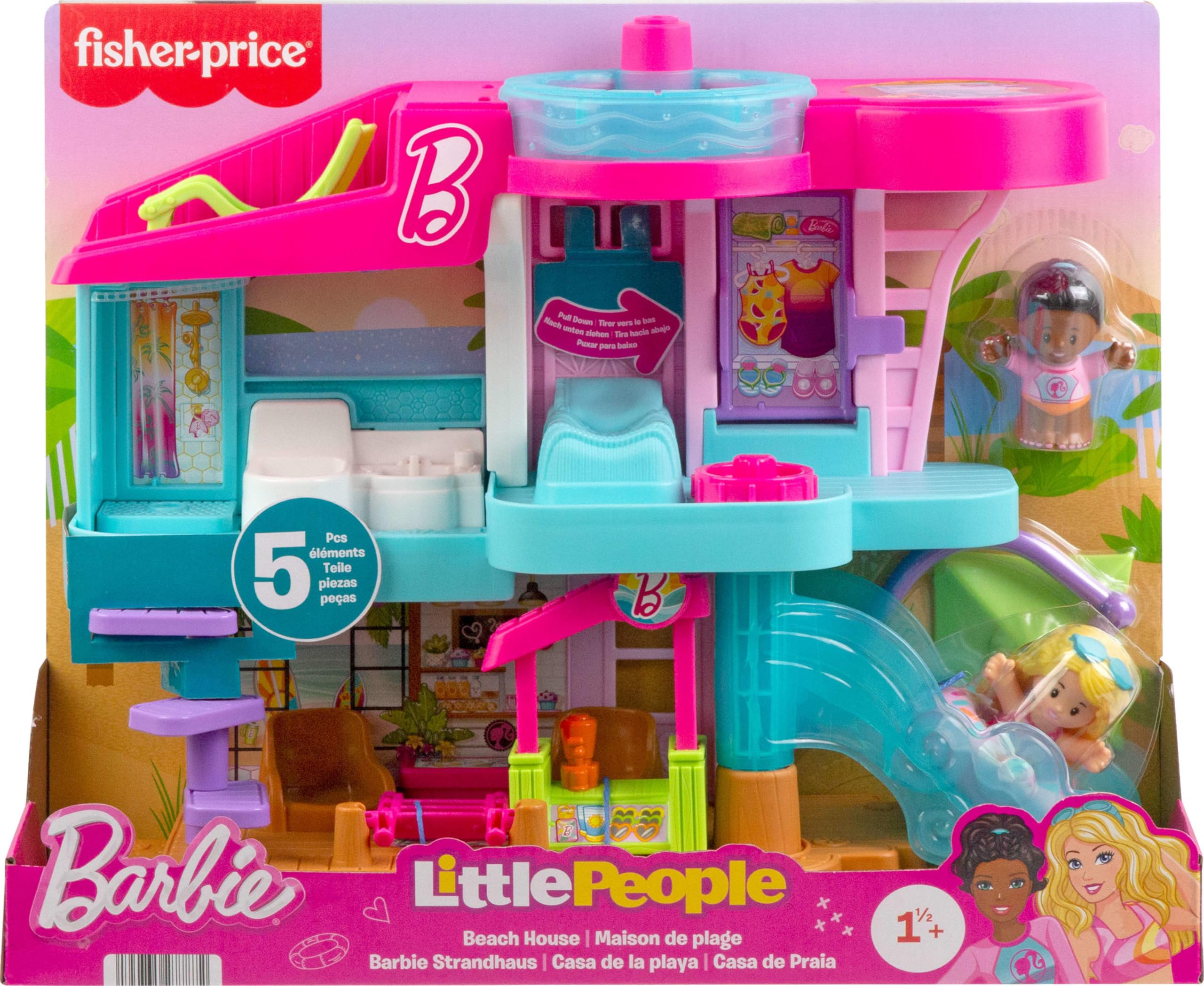 Playset Casa De La Playa Barbie Barbie Dreamhouse Barbie Casa De
