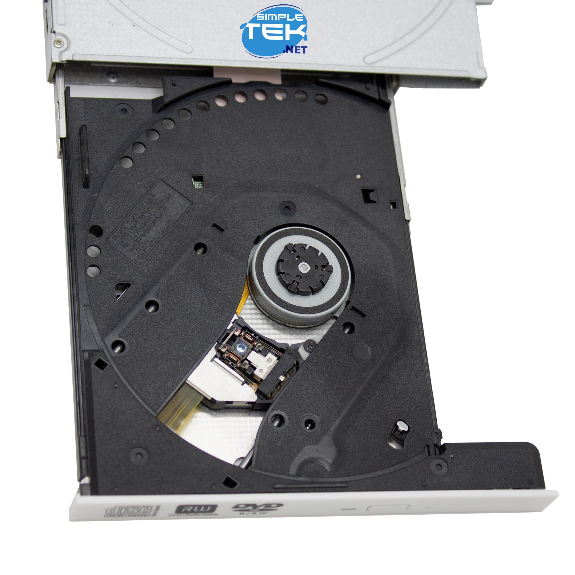 SIMPLETEK - Masterizzatore CD/DVD 12,7 mm con mascherina bianca SATA DVD-RW + Staffa generica di fissaggio 45K0494