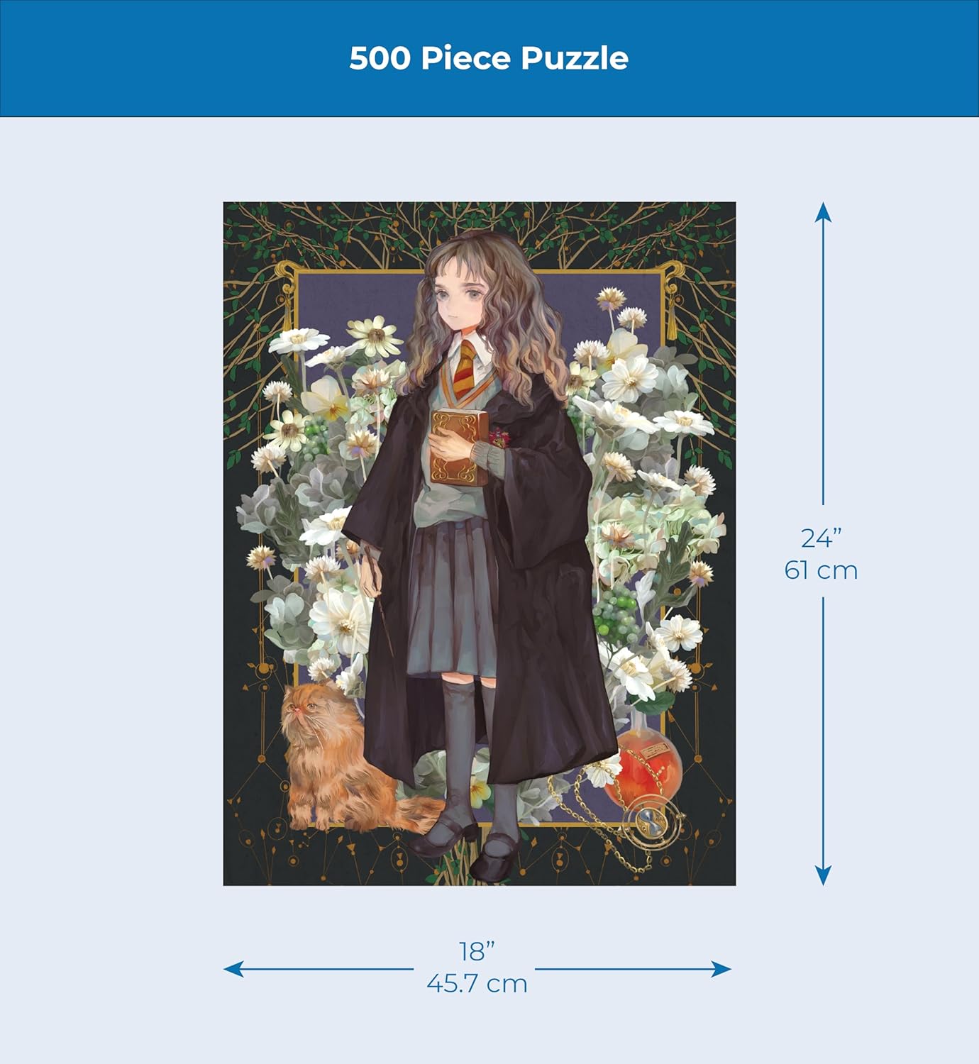 New York Puzzle Company - Harry Potter Hermione Granger - 500 Piece Jigsaw Puzzle for Adults
