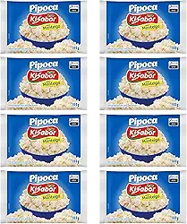 KiSabor Pipoca Microondas Manteiga 100g - kit c/ 8 unds