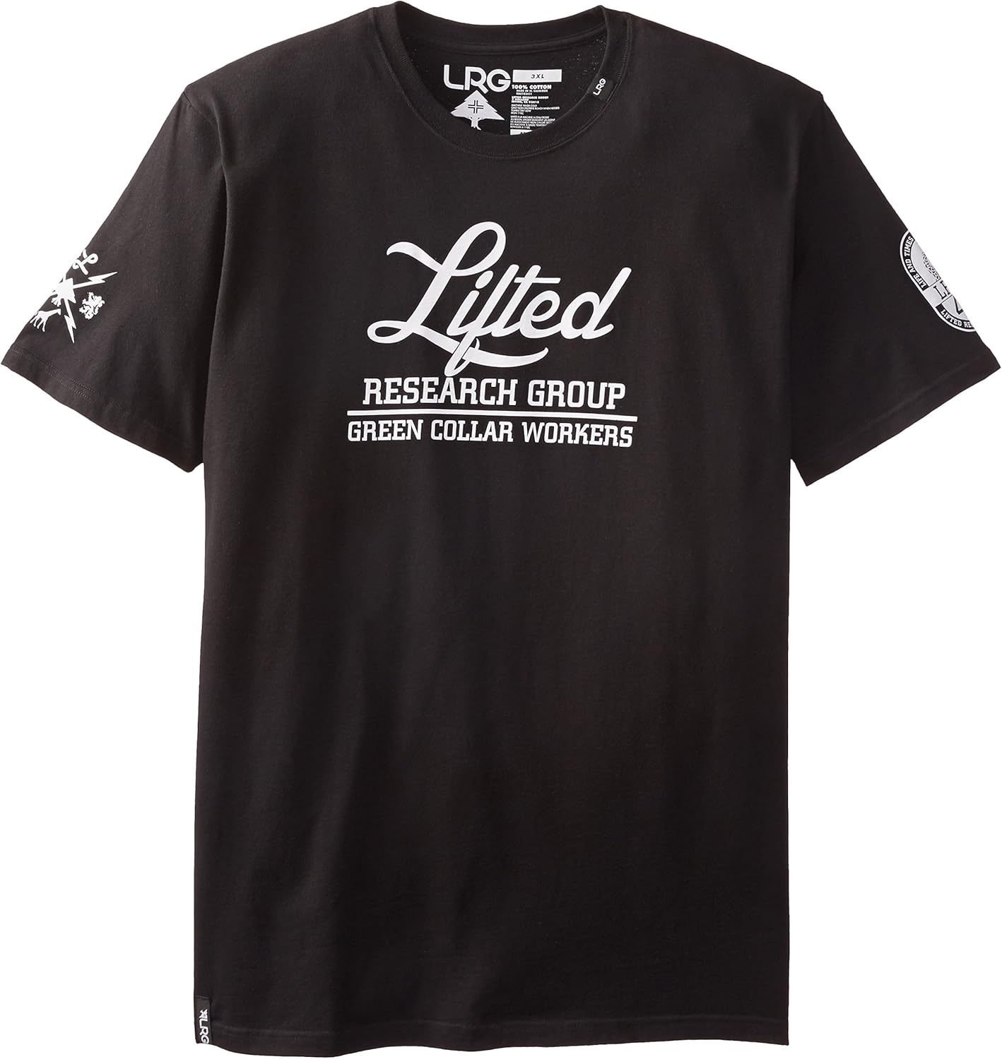 LRG Men's Big-Tall Green Collar Workers T-Shirt