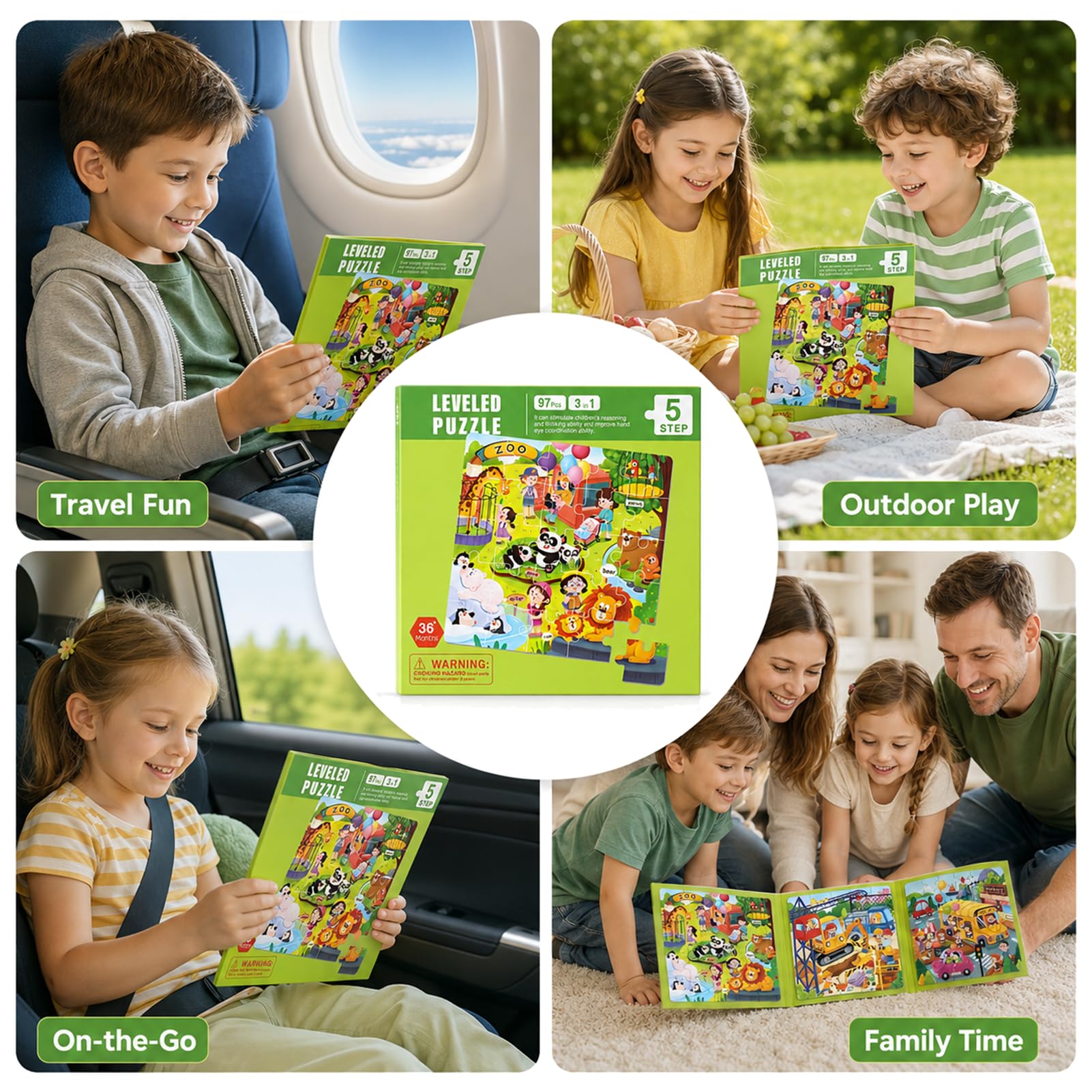 Magnetyczne puzzle 25-30-42 elementów, puzzle dla dzieci od 3 do 6 lat, aktywność w samolocie dla małych dzieci, edukacyjna zabawka podróżna, prezent magnetyczny, gra edukacyjna do wspierania