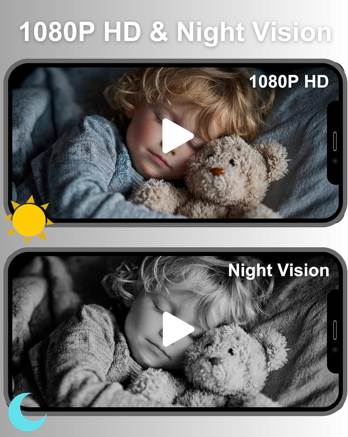 1080P HD Wi-Fi Mini Camera Wireless Indoor Security Camera for Pets, Motion Alerts, Night Vision, Rechargeable Battery, SD Card & Cloud Storage, Magnetic Installation Nanny Cam