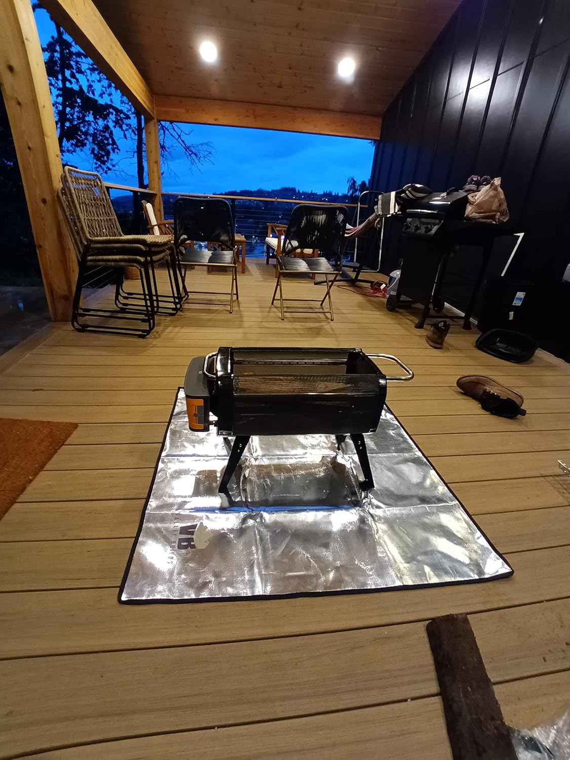 Fire Pit Mat for Outdoor Patio, Lawn, and Deck Protection