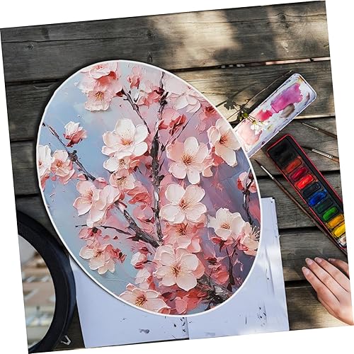 Miniatura 6 de 2 tableros ovalados de lona para pintar de algodón imprimado panel de lienzo ácido artista tableros de lona para profesionales, pintores de