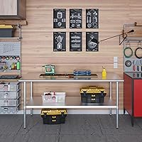 Vista 283 de Mesa de trabajo de acero inoxidable, mesa de metal