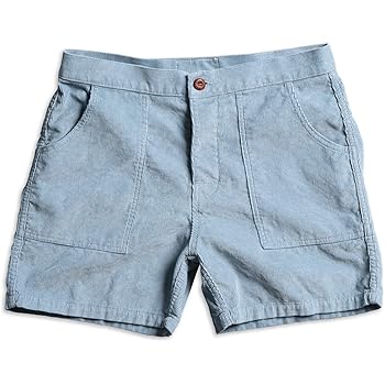 mens corduroy shorts elastic waist