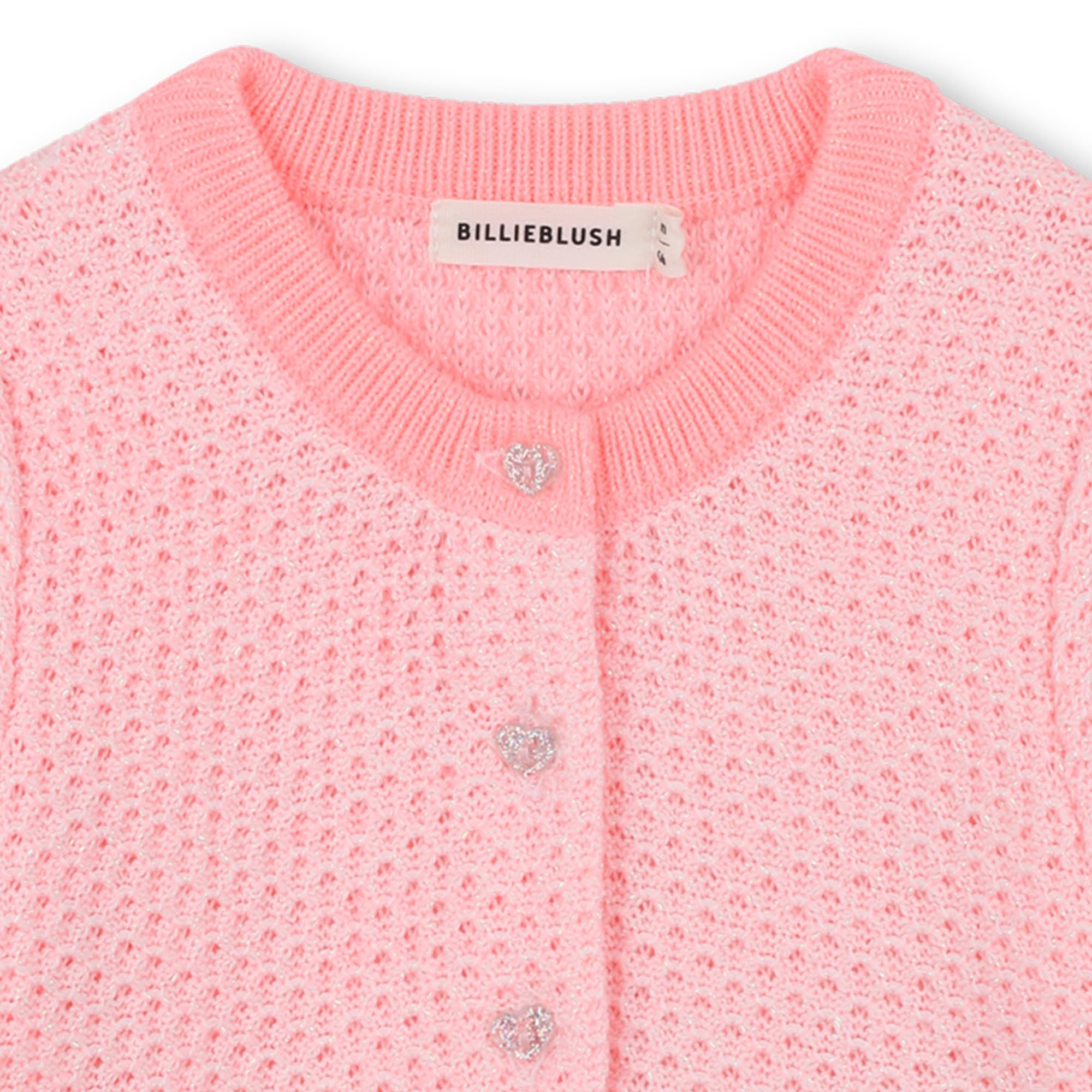Billieblush Sweter dziewczęcy typu kardigan, U21435, Brzoskwinia, 12 Miesięcy