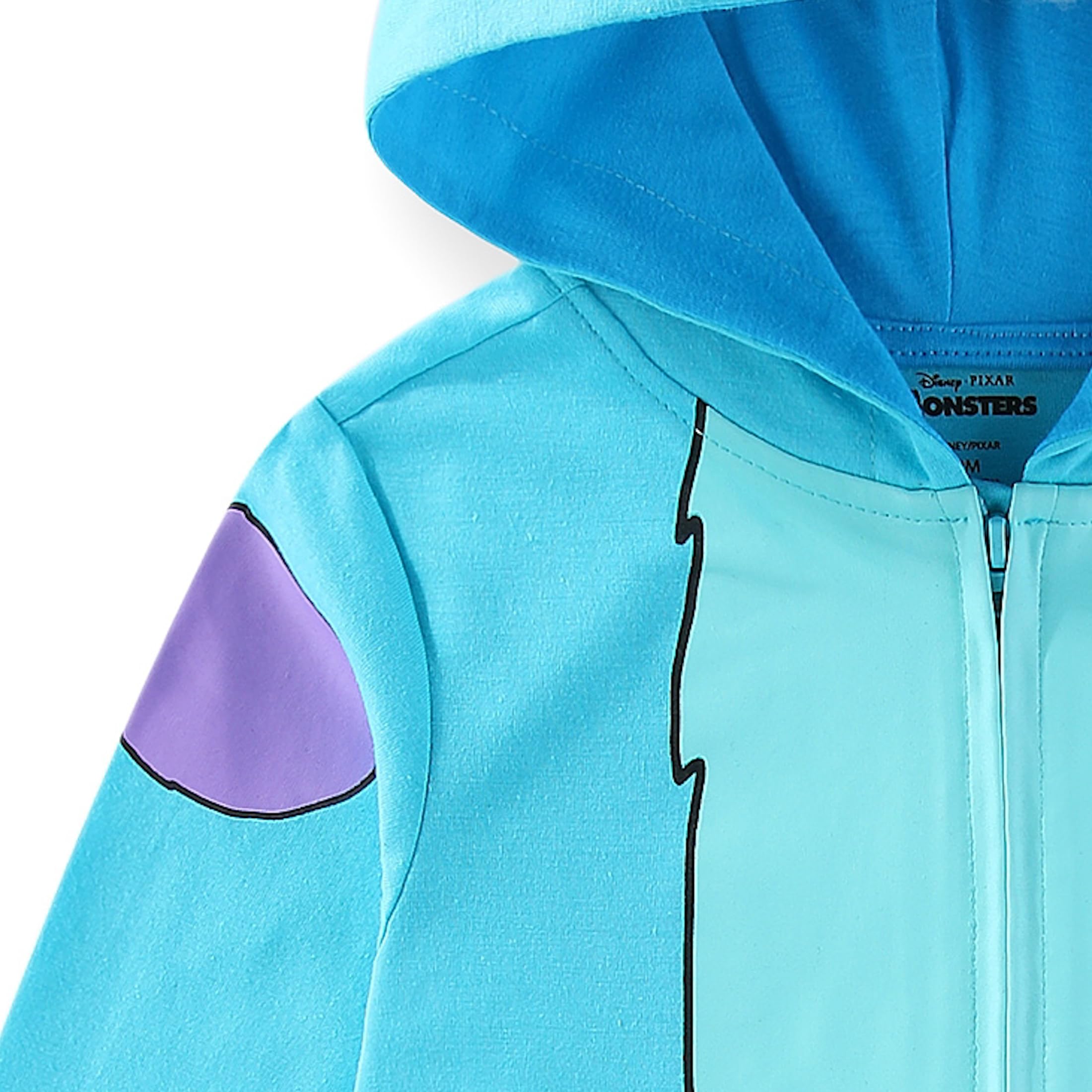 Disney Monsters Inc Jungenkostüm mit Kapuze und Reißverschluss, für Neugeborene, Säuglinge und Kleinkinder, Blau oder Grün