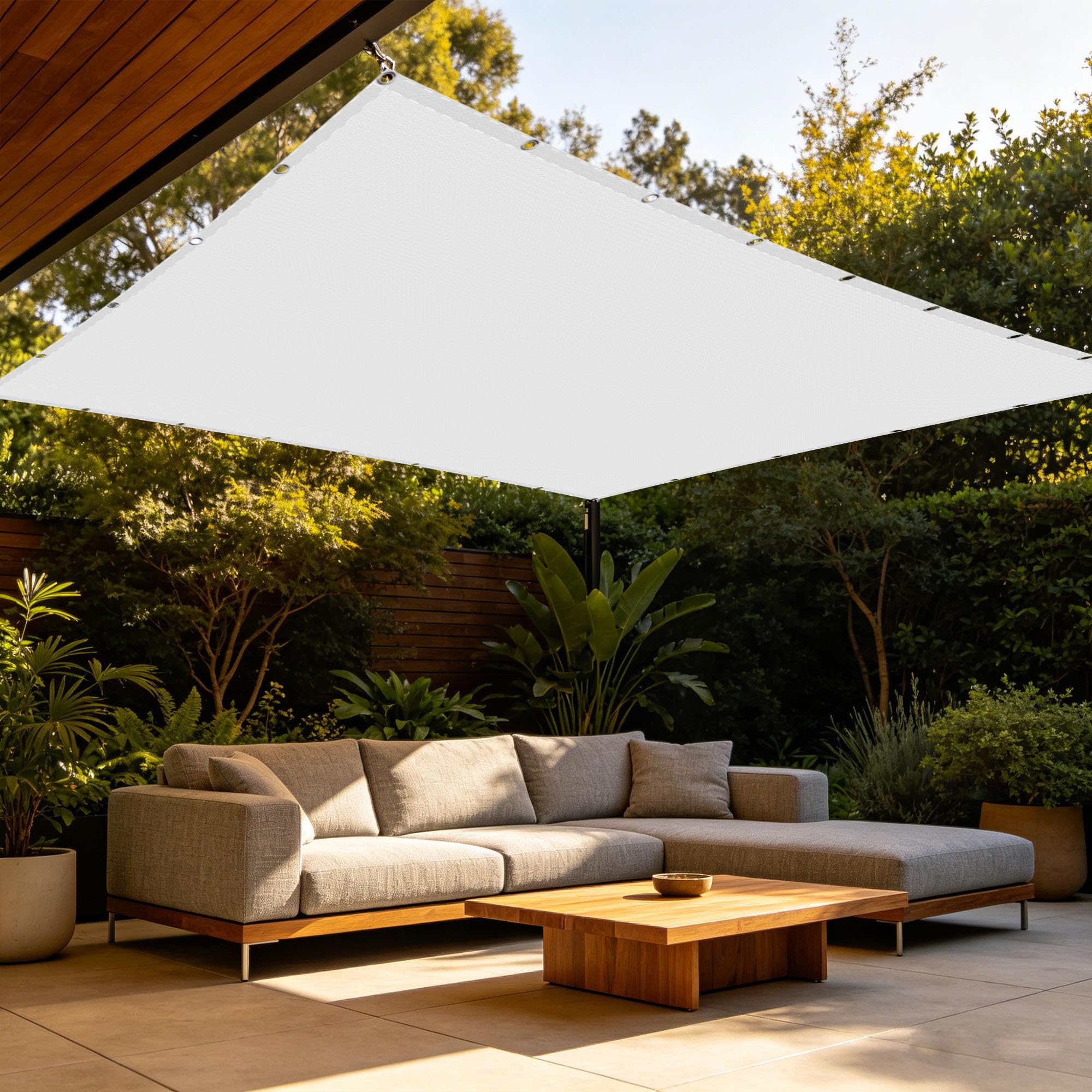 Voiles ombrages rectangulaires imperméables ultra résistants aux UV 160x600 cm