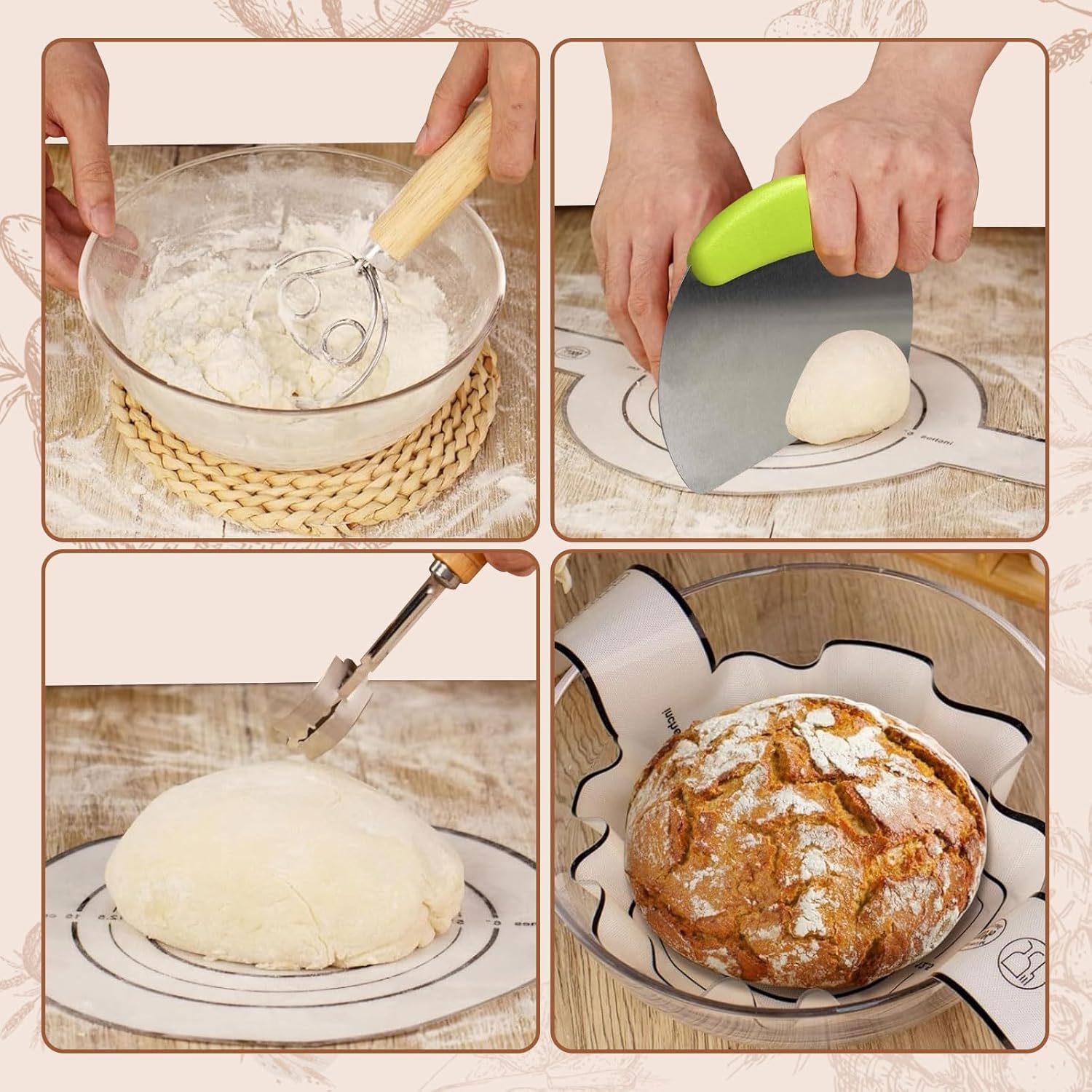 Foedo Kit iniciante de massa fermentada, suprimentos para assar pão fermentado com pote de 1,134 g, conjunto de cestas de algodão de 25,4 cm e 28 cm – ferramentas de pão… em promoção! Veja a oferta e mais achadinhos de Linhas, Kits & Presentes 8 Hoje é o melhor dia para comprar Foedo Kit iniciante de massa fermentada, suprimentos para assar pão fermentado com pote de 1,134 g, conjunto de cestas de algodão de 25,4 cm e 28 cm – ferramentas de pão… com aquele preço maroto! Promoção! Aproveite a oferta! 8