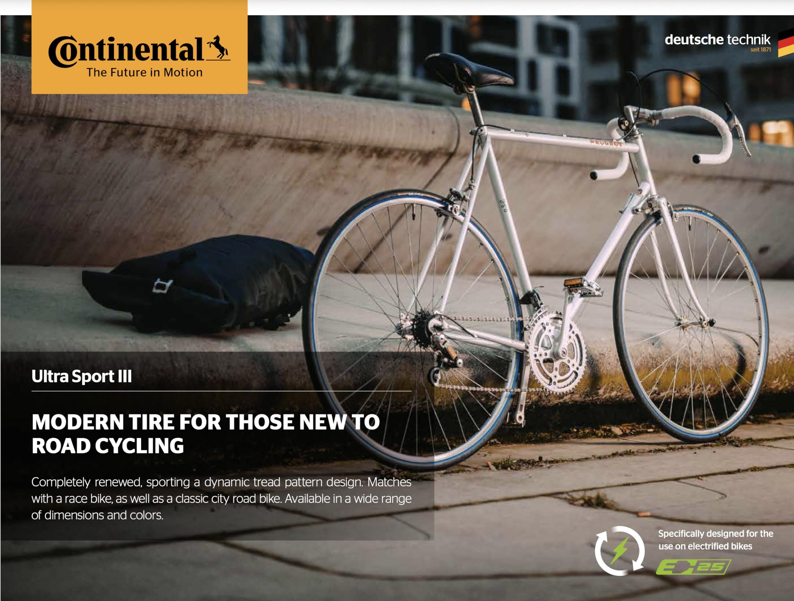 Amazon.com: Continental Ultra Sport III 700x23 Black Folding Road