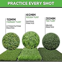 Vista 2 de Golf Hitting Mat, Golf Training Mat for Swing Path Feedback Detection Batting,Extra Replaceable Golf Practice Mat 16"x12", Golf Gifts for Men Women