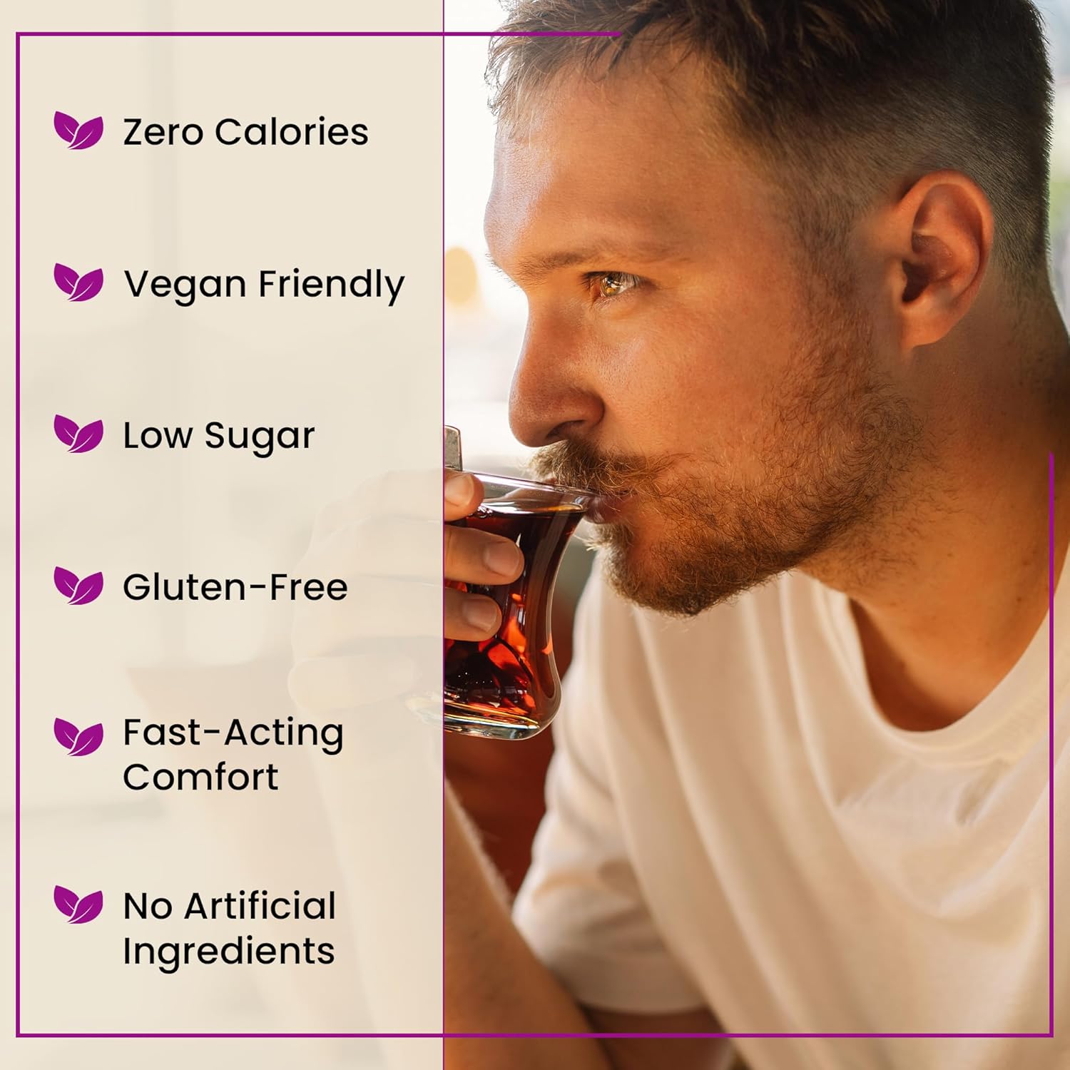 Sweet Relief Soothe Natural Antacids for Acid Reflux - Calcium Carbonate Heartburn Relief, Zero Calorie Sweetener, Beverage Enhancer (100 Count) 100 Count (Pack of 2) image 2 of 6 B0F2JJKPGK