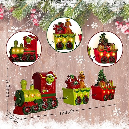 Miniatura 3 de pinata Decoración de mesa de Navidad para interiores, decoración de mesa de Navidad iluminada para el hogar, centros de mesa de Navidad, figuras