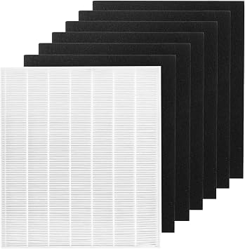 Replacement True HEPA Filter for Coway AP1512HH AP-1512HH-FP Air Purifiers 3304899 Air Filter with 6 Pack Carbon Pre-Filters