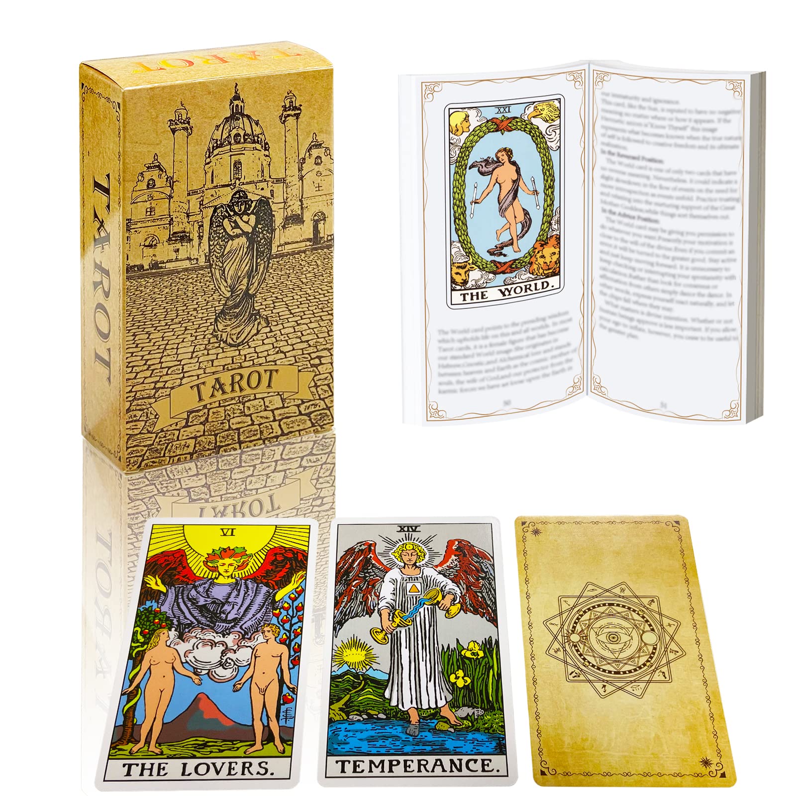 Tarot Pop Art 78 Cartes – Significations Imprimées, Guide Illustré, Boîte Magnétique, Pour Débutants Et Avancés