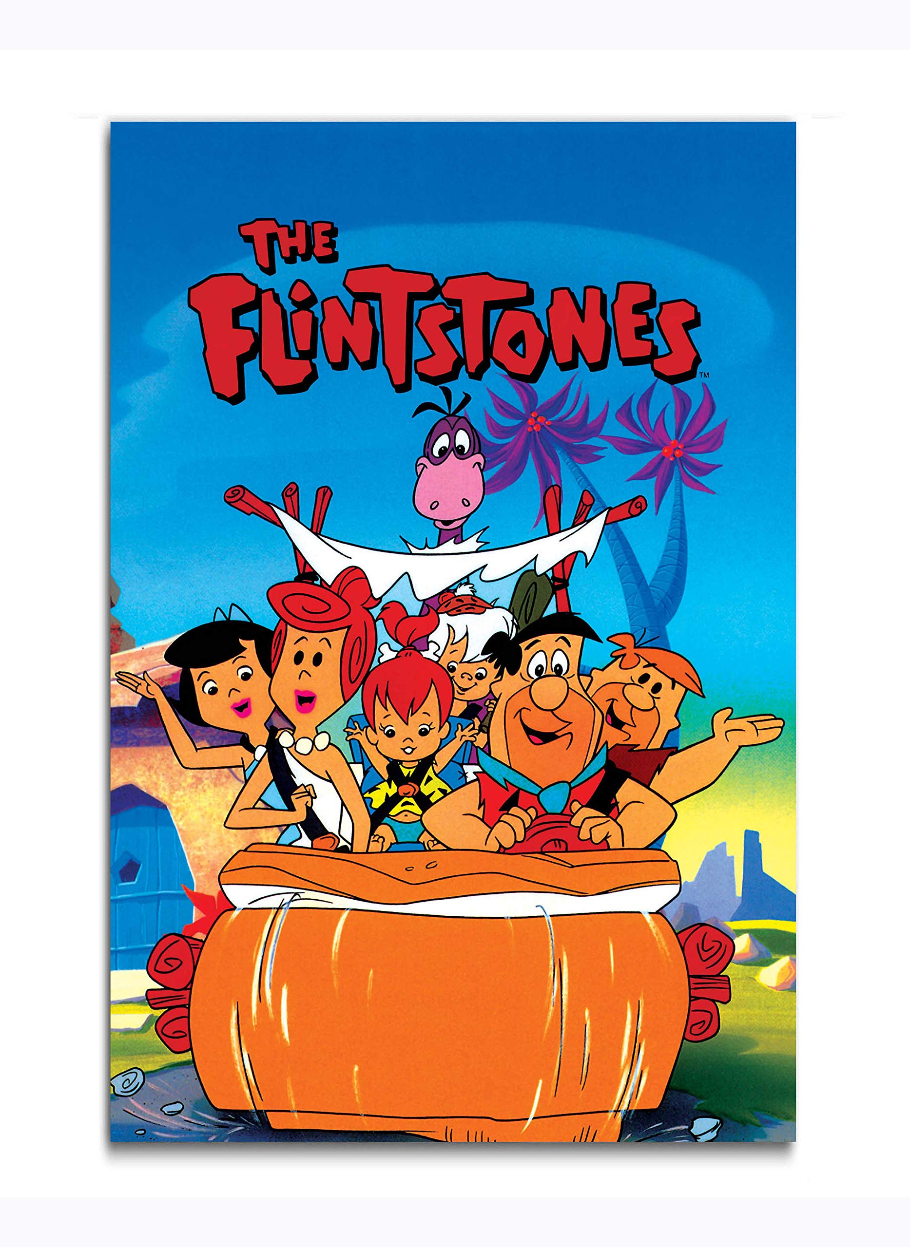 Tamatina Wall Poster | Cartoon Poster | The Flintstones | Poster for Kids Room | Children Poster | Laminated | Tearproof | Size - 92 X 61 cms.a1806