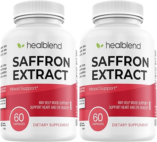 Miniatura 9 de Natural Premium Saffron Supplements - Extracto de azafrán puro 88.5 mg - Apoyo para el estado de ánimo, enfoque, visión y salud cardíaca - 60