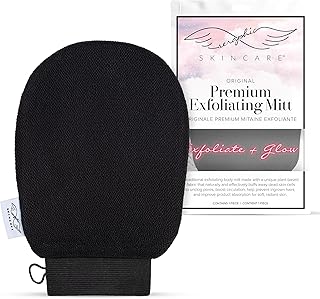 SERAPHIC SKINCARE Korean exfoliating mitts (1pc) microdermabrasion at home