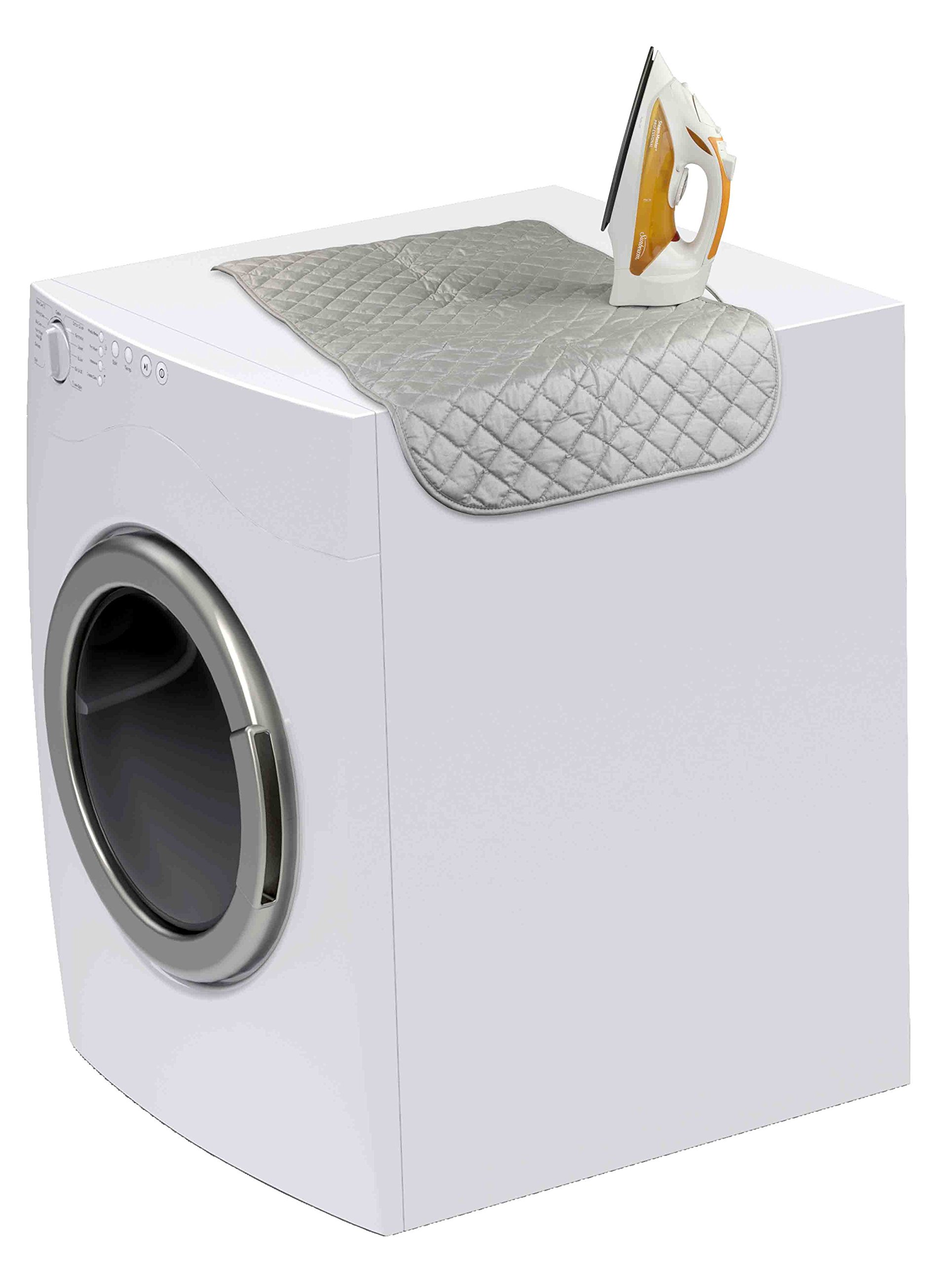 Sunbeam Heat Resistant Quilted Magnetic Ironing Mat Pad, Silver