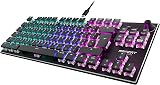 ROCCAT Vulcan TKL (Disposition UK) Clavier de Jeu PC Mécanique, Tenkeyless, Commutateurs Titan Linéaires, Éclairage RGB AIMO par Touche, Plaque Supérieure en Aluminium Anodisé et Câble USB-C - 1
