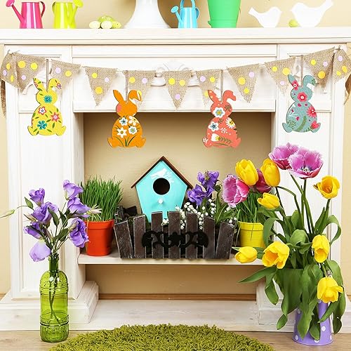 Miniatura 38 de Trébol de madera de gran tamaño de 7 pulgadas, adornos para el día de San Patricio para pintar, tréboles de madera en blanco en blanco, sin