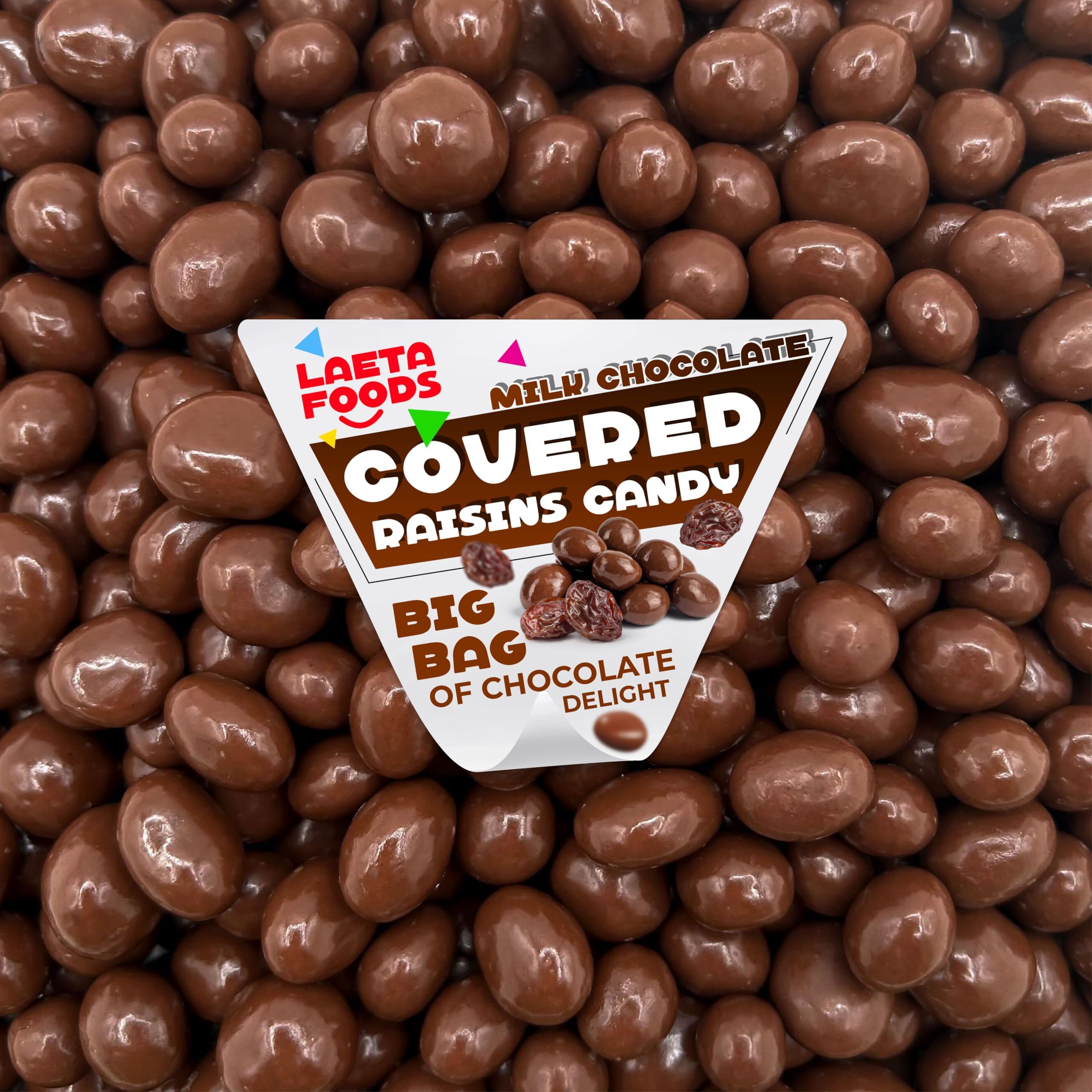 Milk Chocolate Covered Raisins Candy (3 Pound Bag)