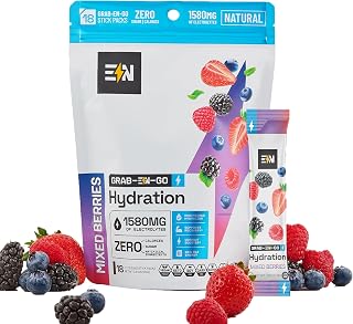 Engineered Nutrition Sugar-Free Electrolyte Powder Packets - Mixed Berries - Keto Hydration Packets with Magnesium, Potassium & Sodium - Zero Calorie, Vegan, Non-GMO, Gluten-Free, 18 Single Servings