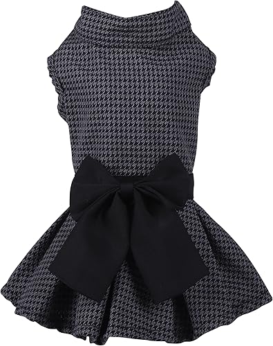 Vestidos para mascotas para perros pequeños, gatos, niñas, lindo vestido de princesa con lazo y pompón, camisa para cachorros, falda para todo